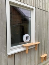 Isolatieglas uitsparing kattenluik