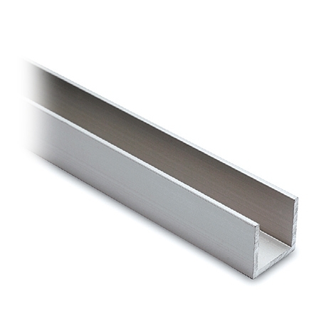 binnenkomst Groenland cocaïne U-profiel, aluminium, 20 x 20 x 20 mm - www.glaskoning.nl